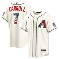 Arizona Diamondbacks Corbin Carroll USA 250 Fourth of July Home Stadium Jersey — Cream