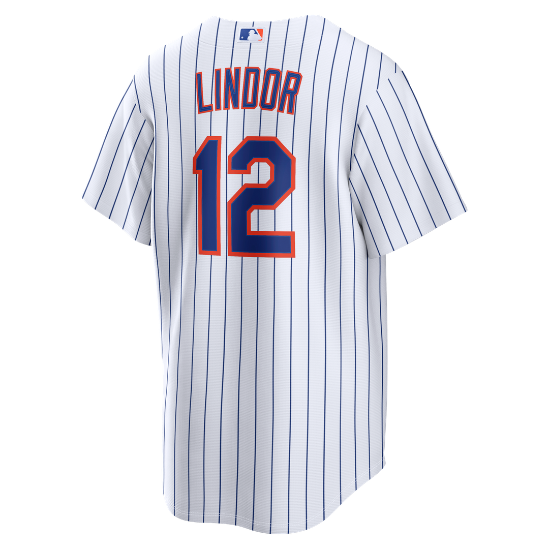 New York Mets Francisco Lindor Home Replica Jersey — White