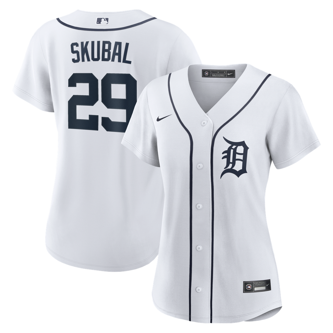 Detroit Tigers Tarik Skubal Women's Home Replica Jersey — White