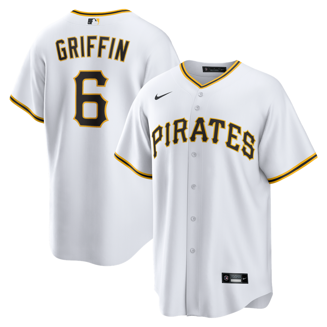 Pittsburgh Pirates Konnor Griffin Home Replica Jersey — White