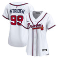 Atlanta Braves Spencer Strider Women's Home Limited Jersey — White