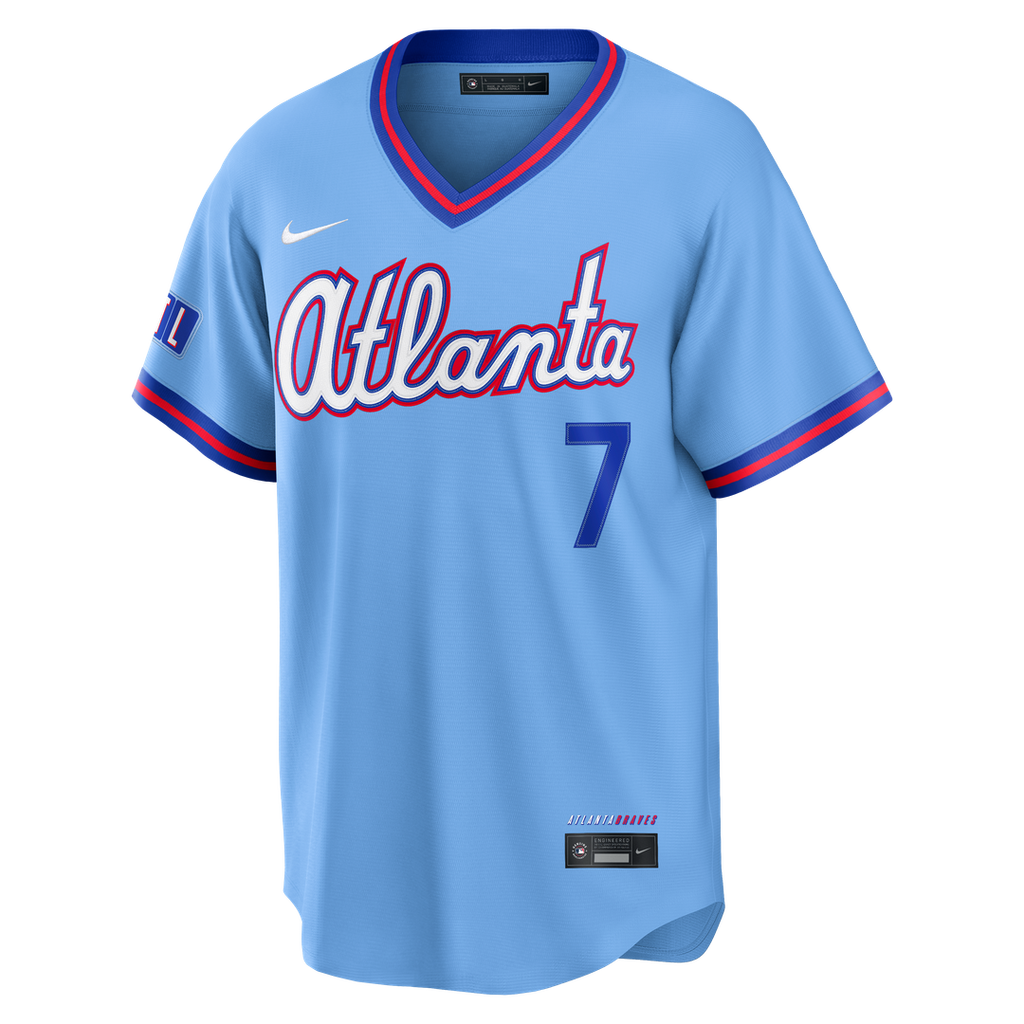 Atlanta Braves Ha - Seong Kim 2026 City Connect Stadium Jersey — Powder Blue