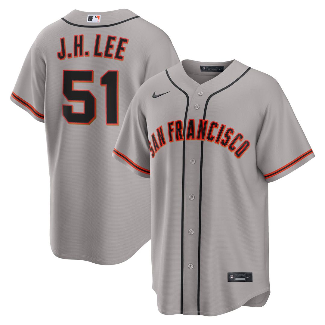 San Francisco Giants Jung Hoo Lee Road Replica Jersey — Gray