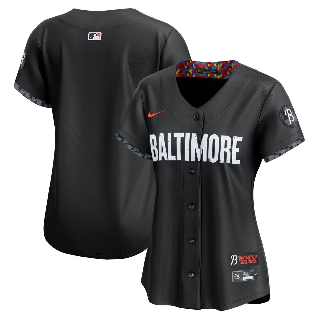 Baltimore Orioles Women's City Connect Limited Jersey — Black