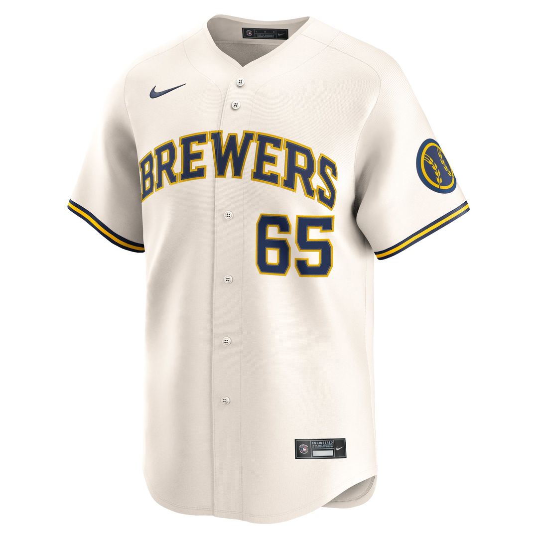 Milwaukee Brewers Nestor Cortes Home Limited Jersey — Cream