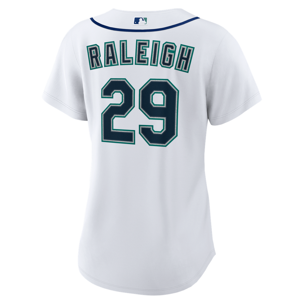 Seattle Mariners Cal Raleigh Women's Home Replica Jersey — White