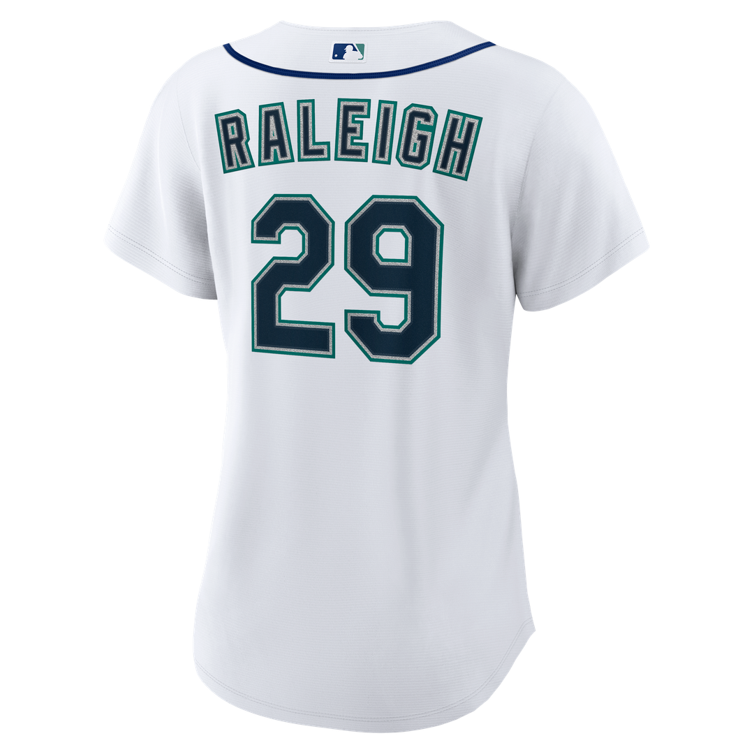 Seattle Mariners Cal Raleigh Women's Home Replica Jersey — White