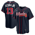 Atlanta Braves Ronald Acuña Jr. Alternate Replica Jersey — Navy