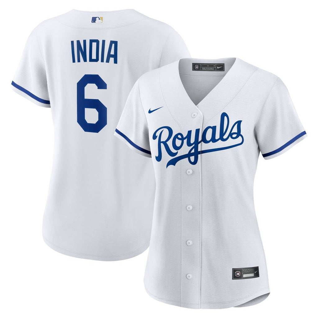 Kansas City Royals Jonathan India Women's Home Replica Jersey — White