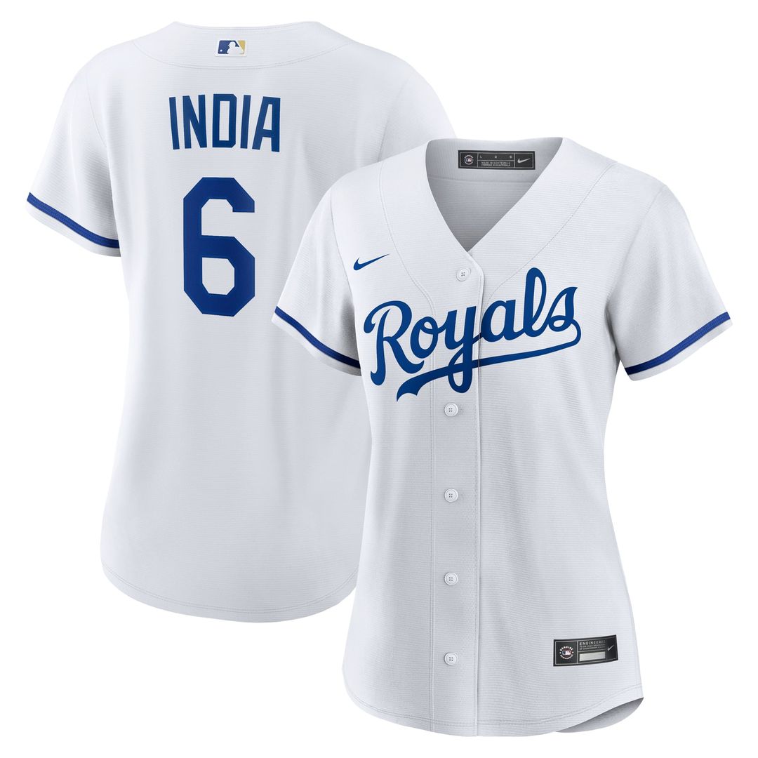 Kansas City Royals Jonathan India Women's Home Replica Jersey — White