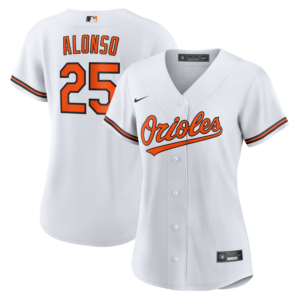 Baltimore Orioles Pete Alonso Women's Home Replica Jersey — White