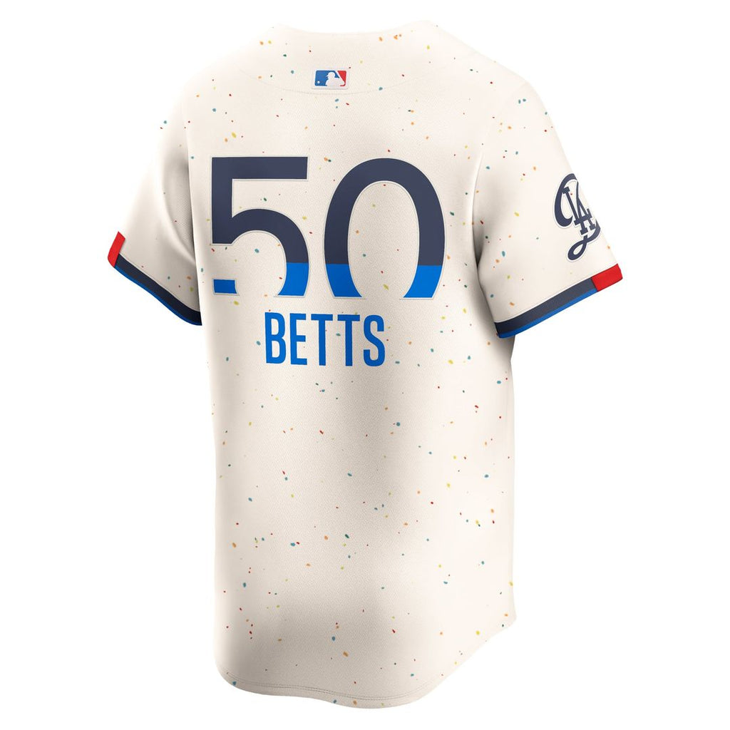Los Angeles Dodgers Mookie Betts City Connect Limited Jersey — Cream