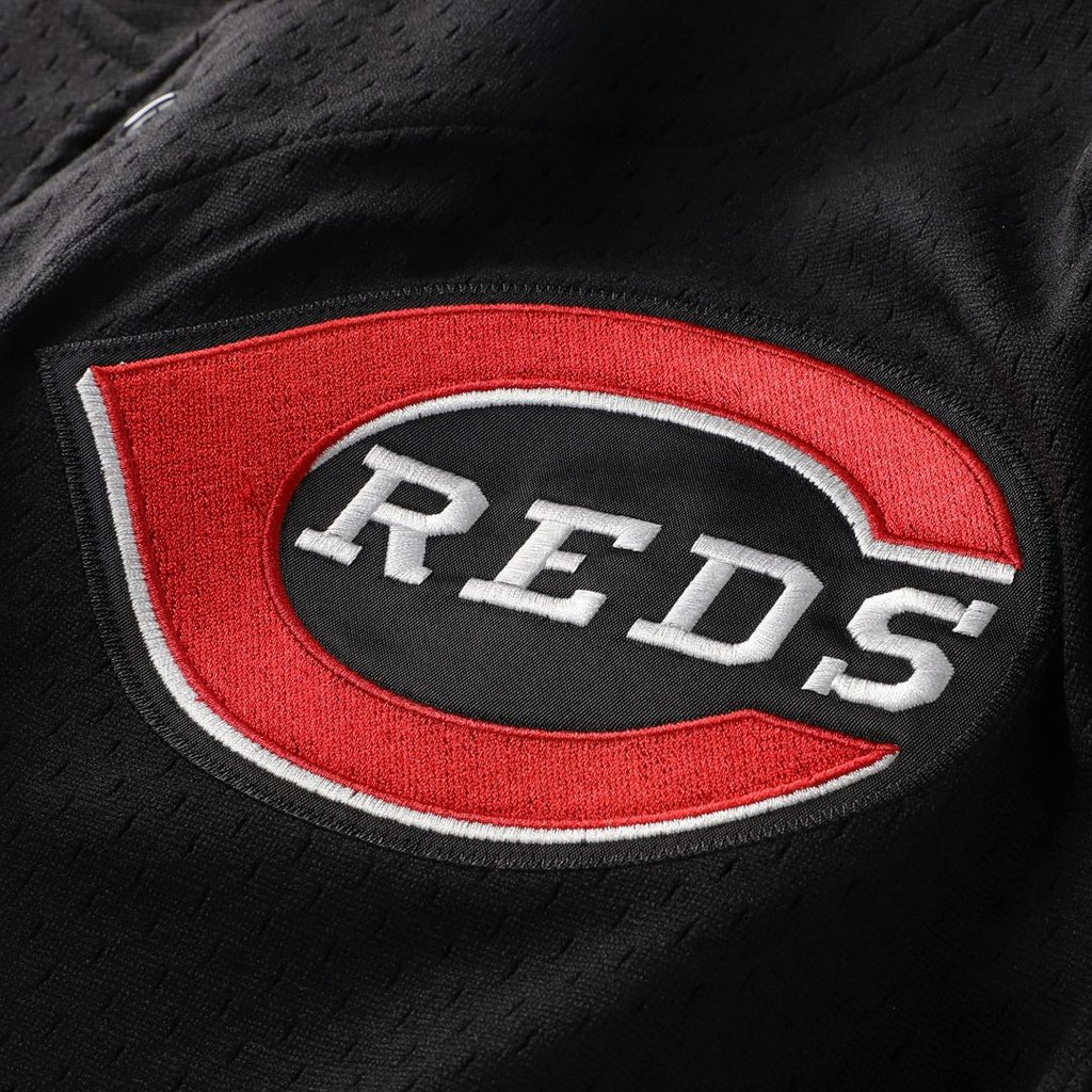 Cincinnati Reds Barry Larkin Throwback Cooperstown Mesh Batting Practice Jersey — Red
