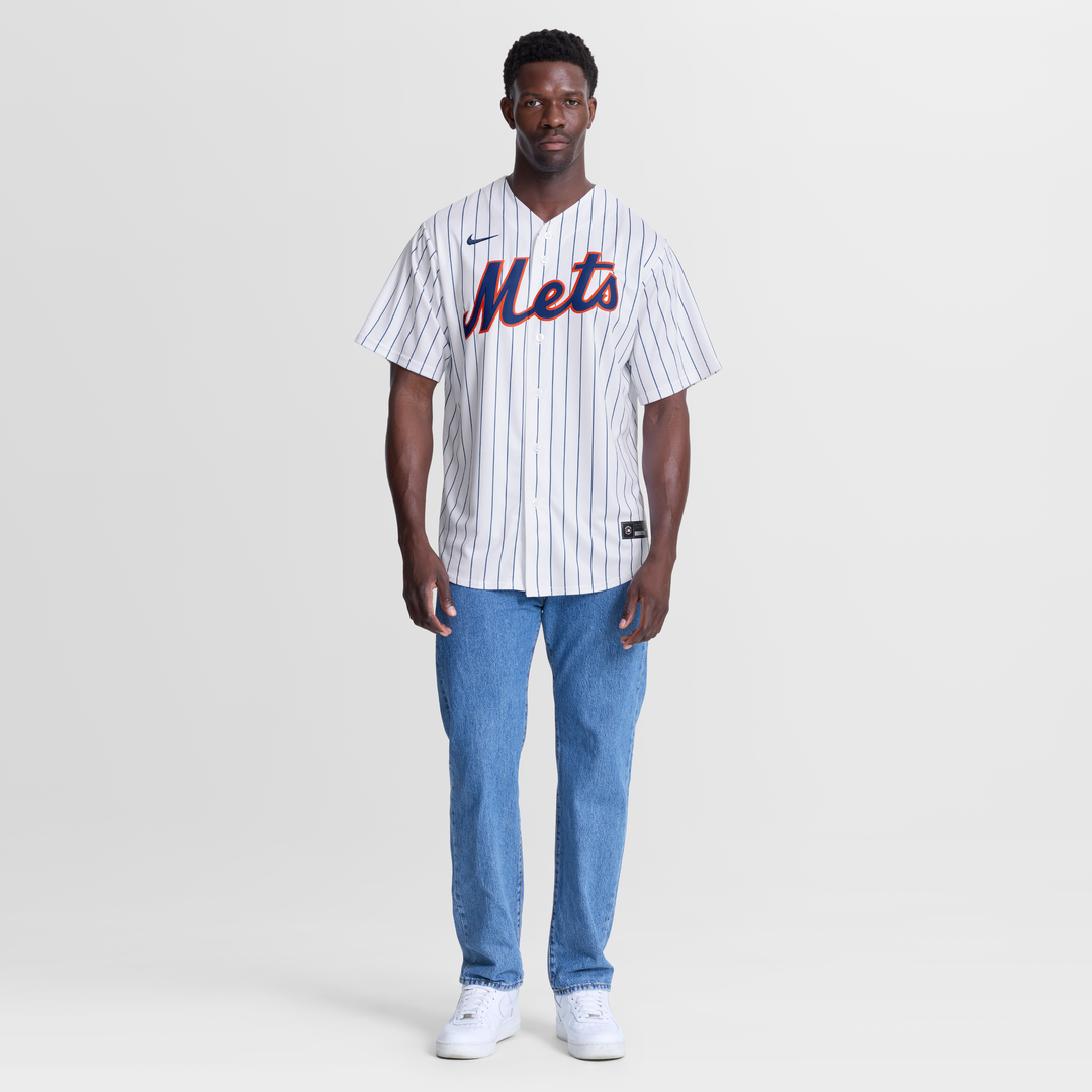 New York Mets David Peterson Home Replica Jersey — White
