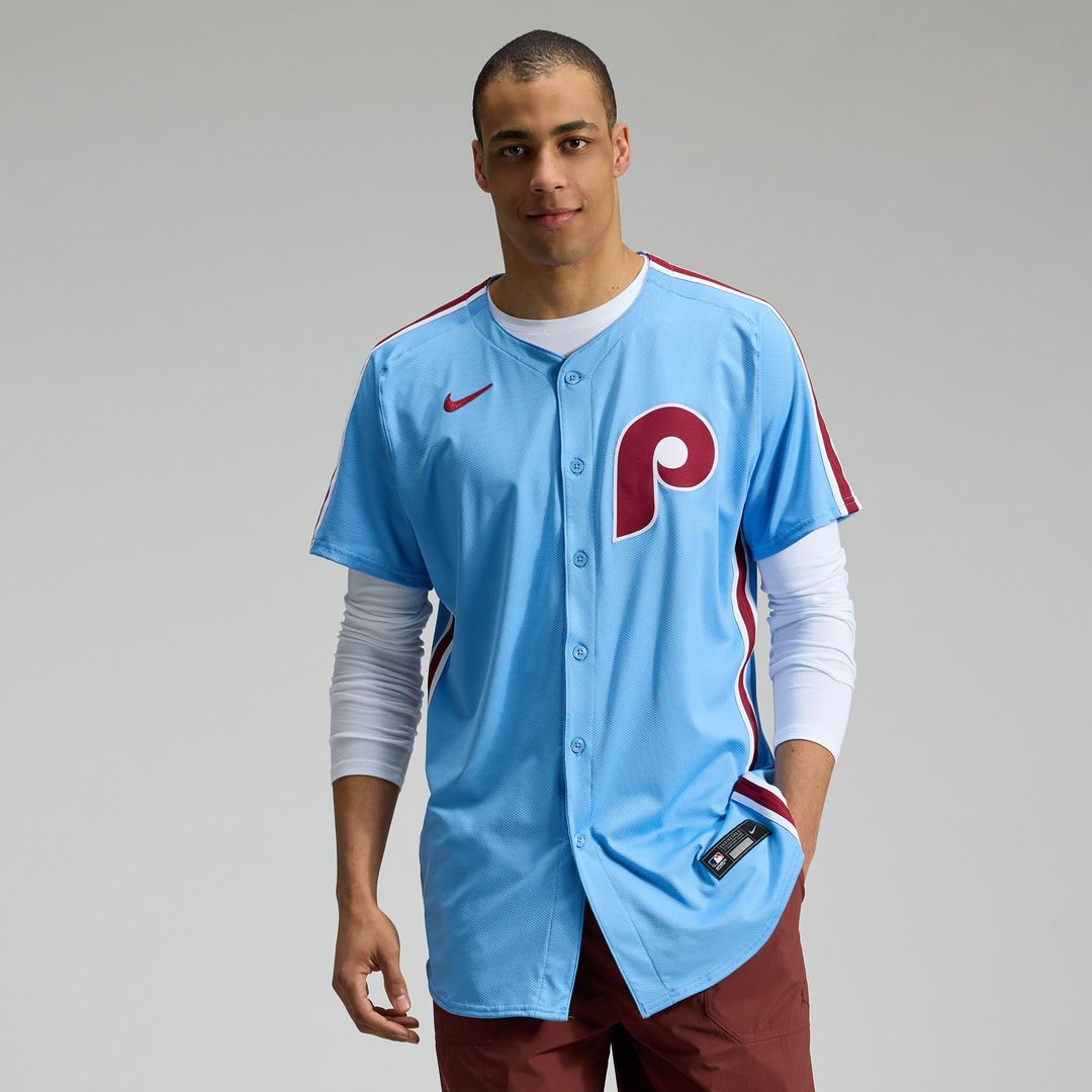 Philadelphia Phillies Alternate Elite Jersey — Light Blue