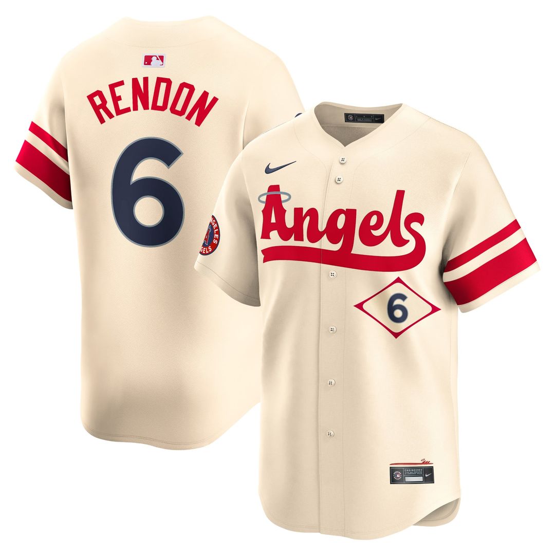 Los Angeles Angels Anthony Rendon City Connect Limited Jersey — Cream
