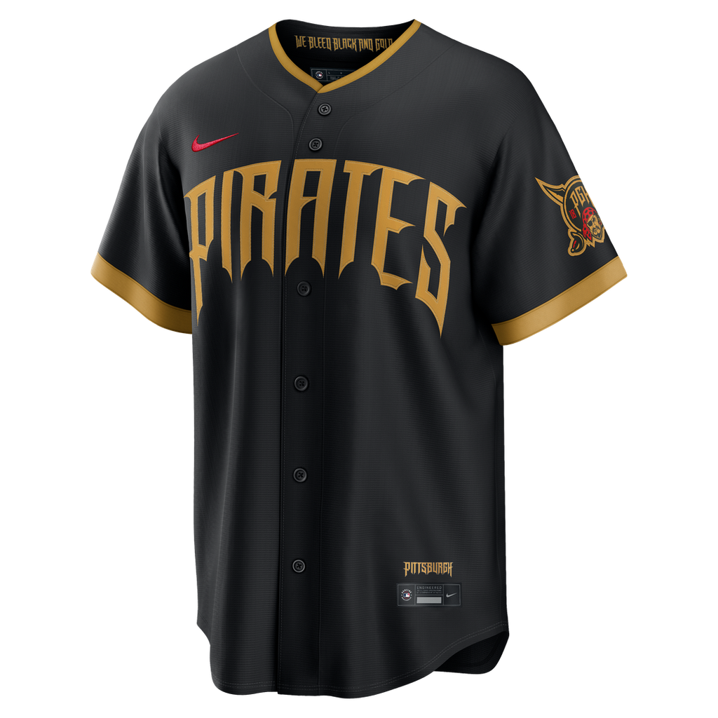 Pittsburgh Pirates Oneil Cruz 2026 City Connect Stadium Jersey — Black