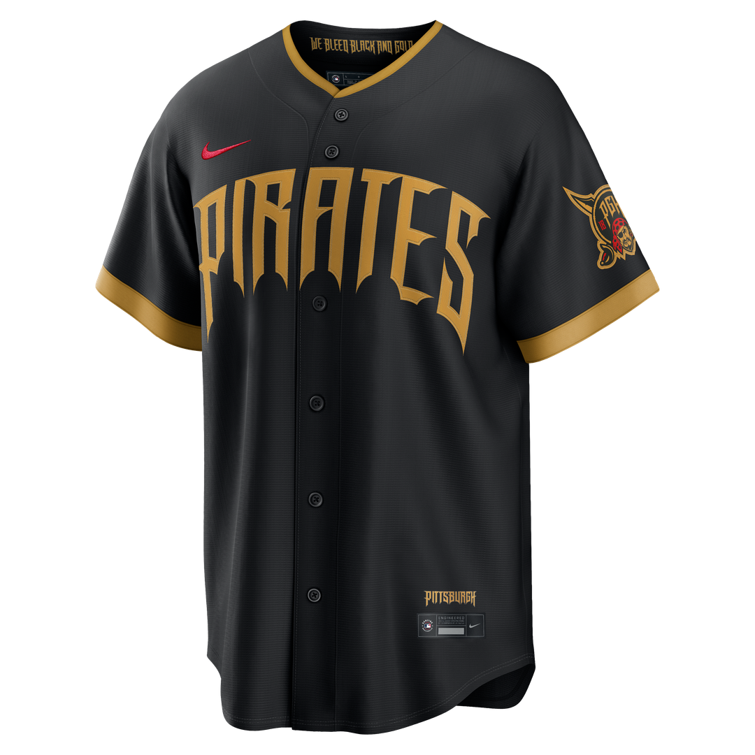 Pittsburgh Pirates Oneil Cruz 2026 City Connect Stadium Jersey — Black
