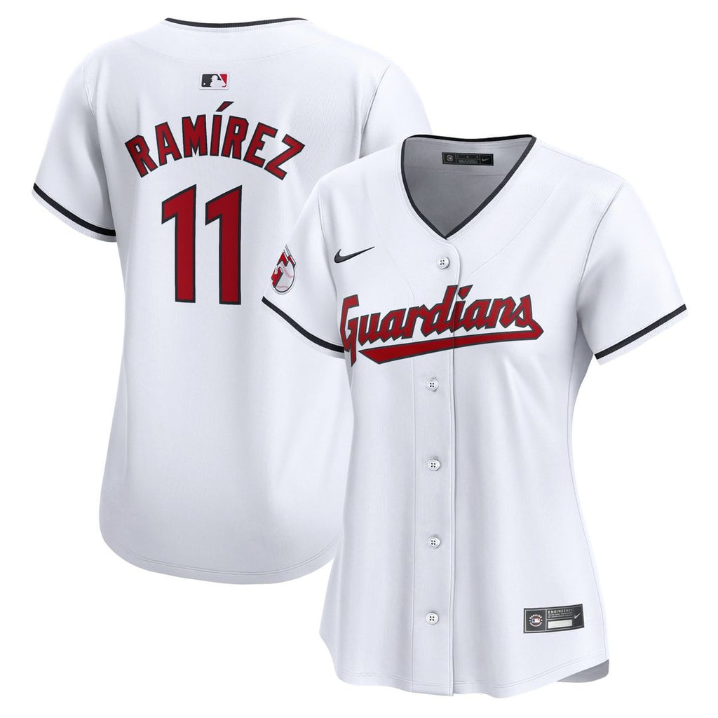 Cleveland Guardians Jose Ramirez Women's Home Limited Jersey — White