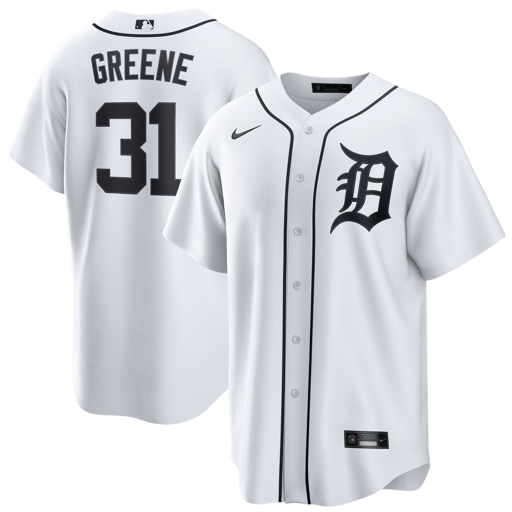 Detroit Tigers Riley Greene Home Replica Jersey — White
