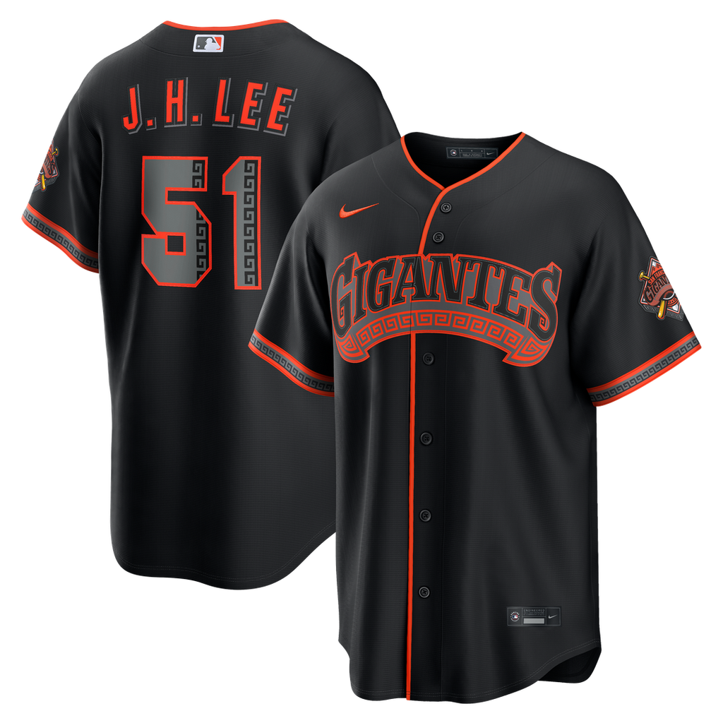 San Francisco Giants Jung Hoo Lee Alternate Stadium Jersey — Black