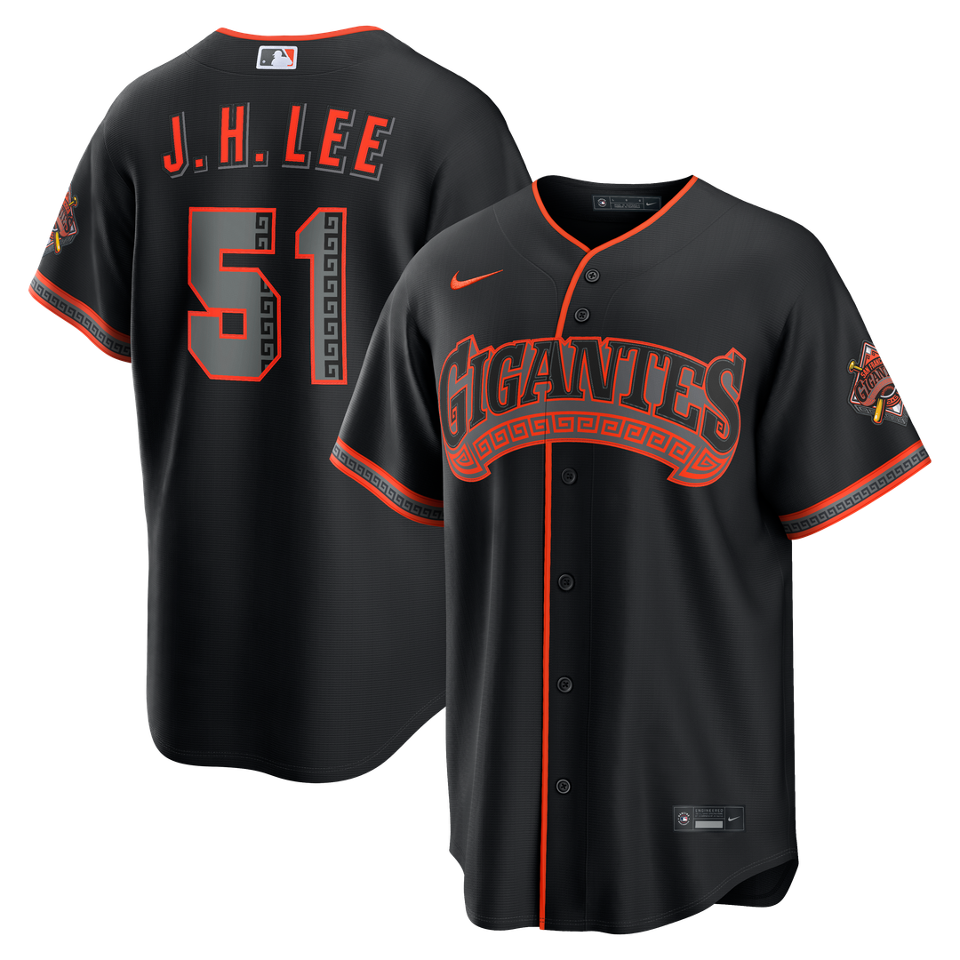 San Francisco Giants Jung Hoo Lee Alternate Stadium Jersey — Black