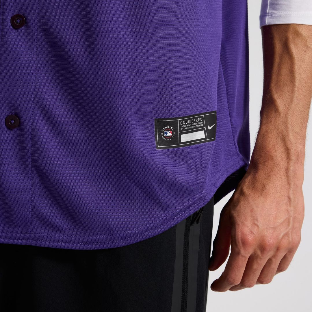 Colorado Rockies Alternate Replica Team Jersey — Purple