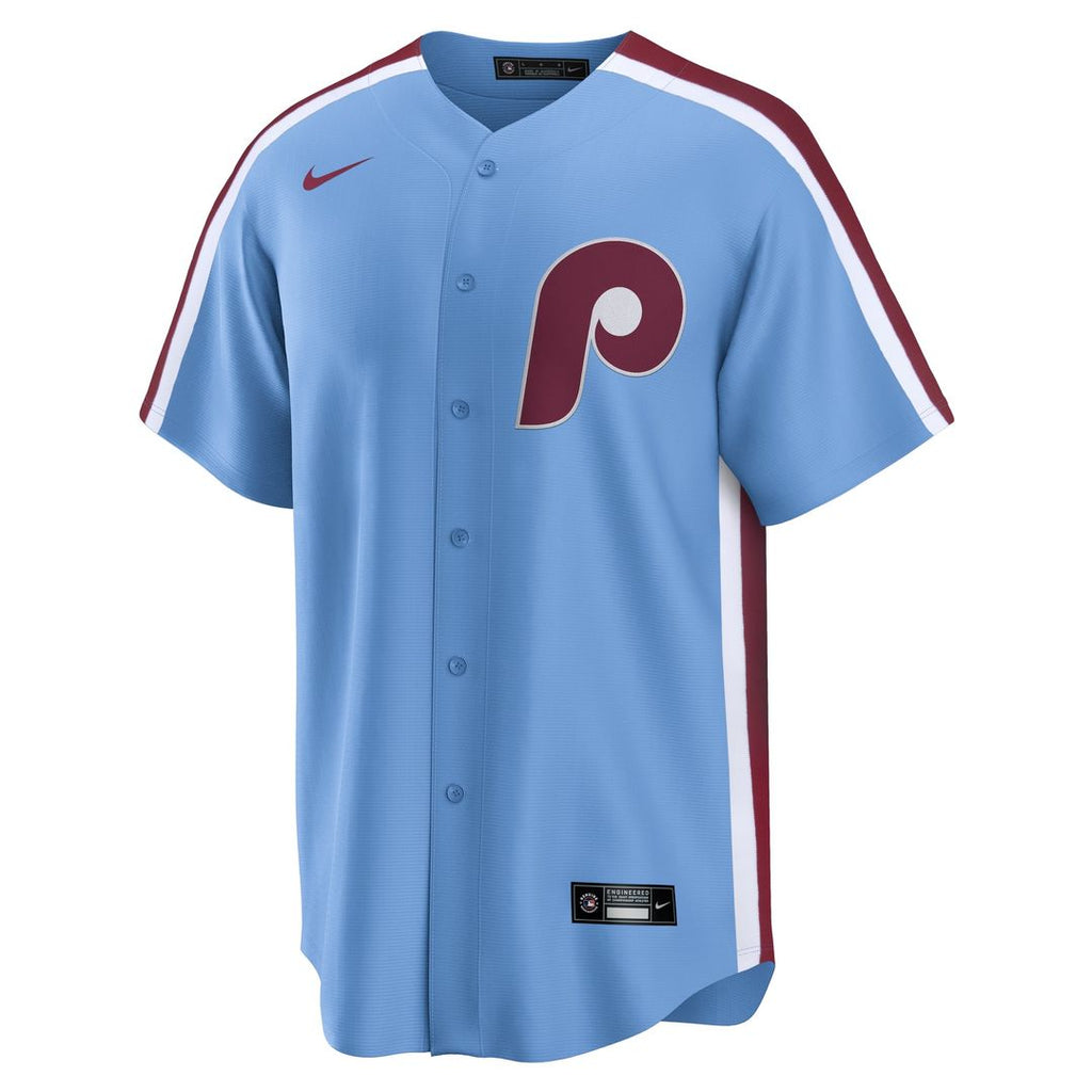Philadelphia Phillies Kyle Schwarber Alternate, 1st Replica Jersey — Light Blue