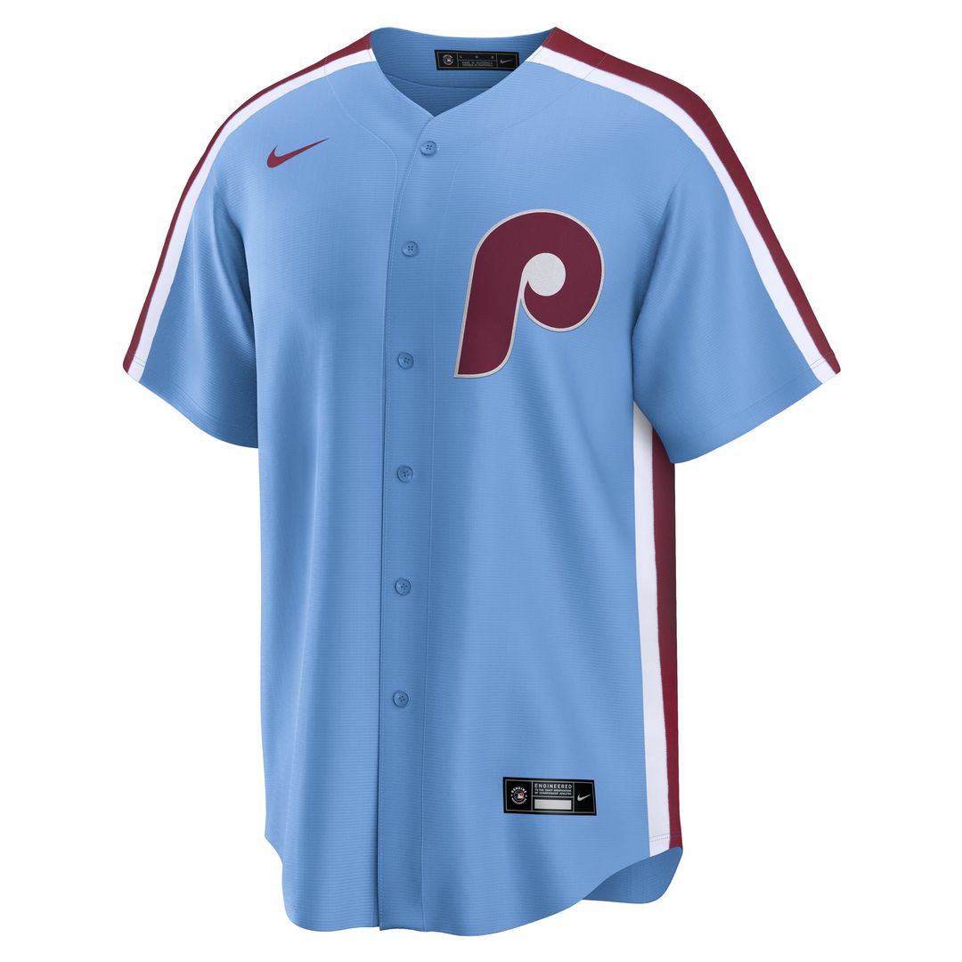Philadelphia Phillies Kyle Schwarber Alternate, 1st Replica Jersey — Light Blue