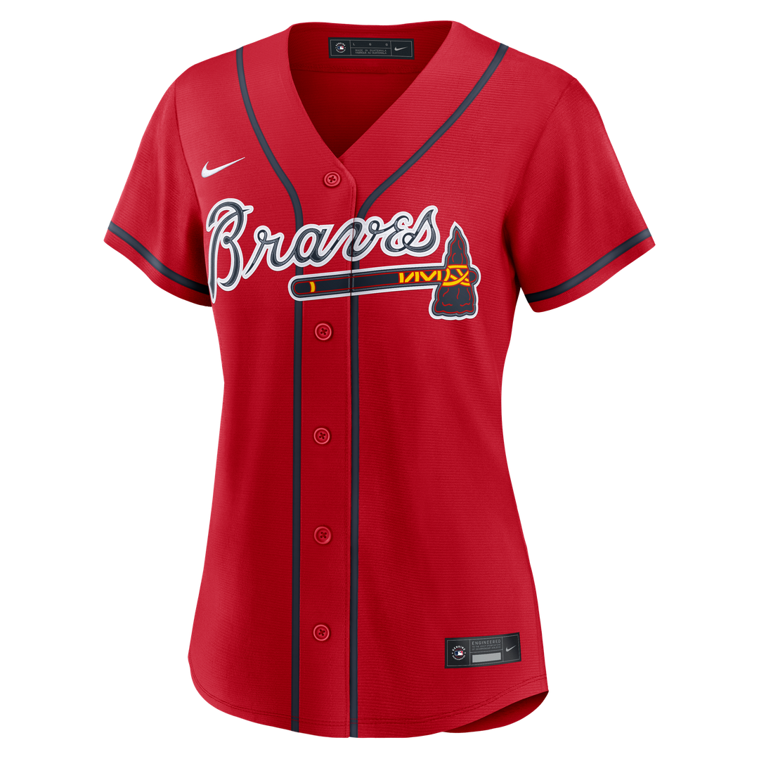 Atlanta Braves Ronald Acuña Jr. Women's Alternate Replica Jersey — Navy