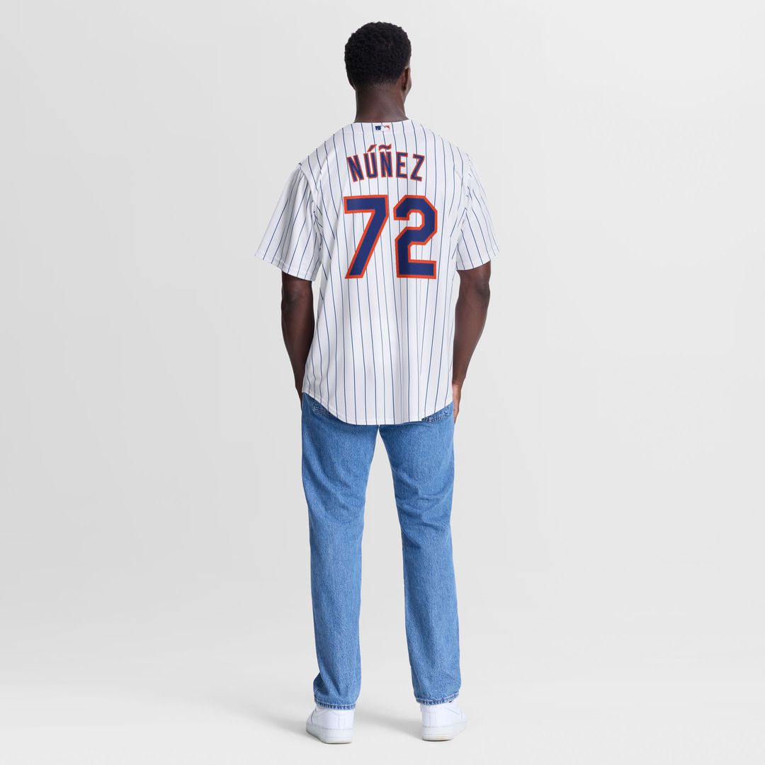 New York Mets Dedniel Núñez Home Replica Jersey — White