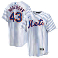 New York Mets Huascar Brazobán Home Replica Jersey — White