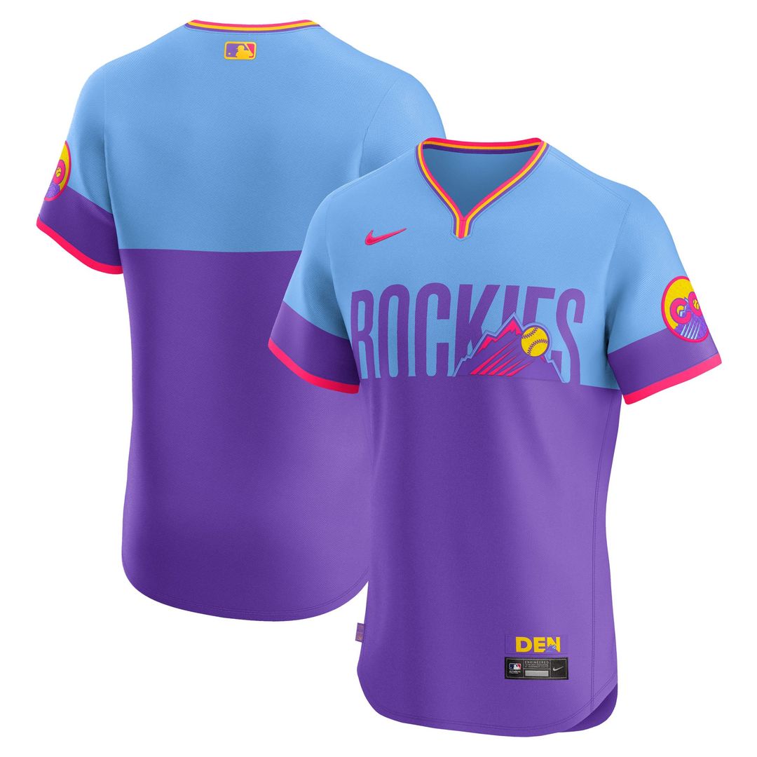 Colorado Rockies 2025 City Connect Elite Jersey — Purple