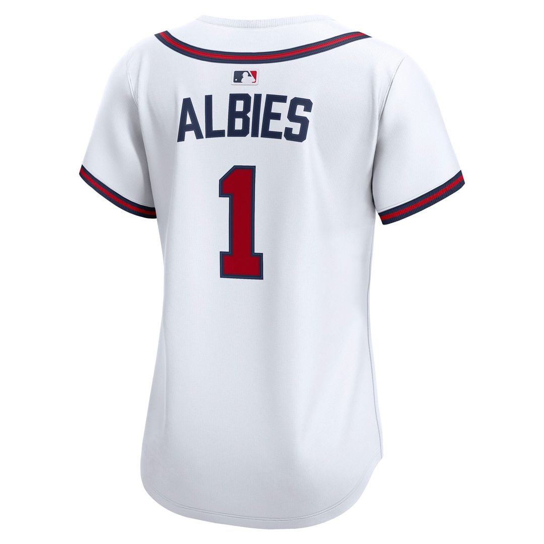 Atlanta Braves Ozzie Albies Women's Home Limited Jersey — White