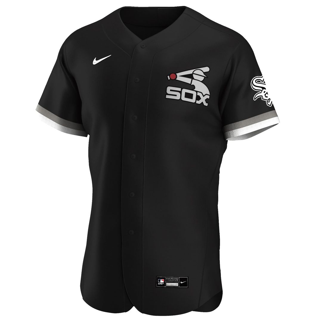 Chicago White Sox Alternate Authentic Team Jersey — Black