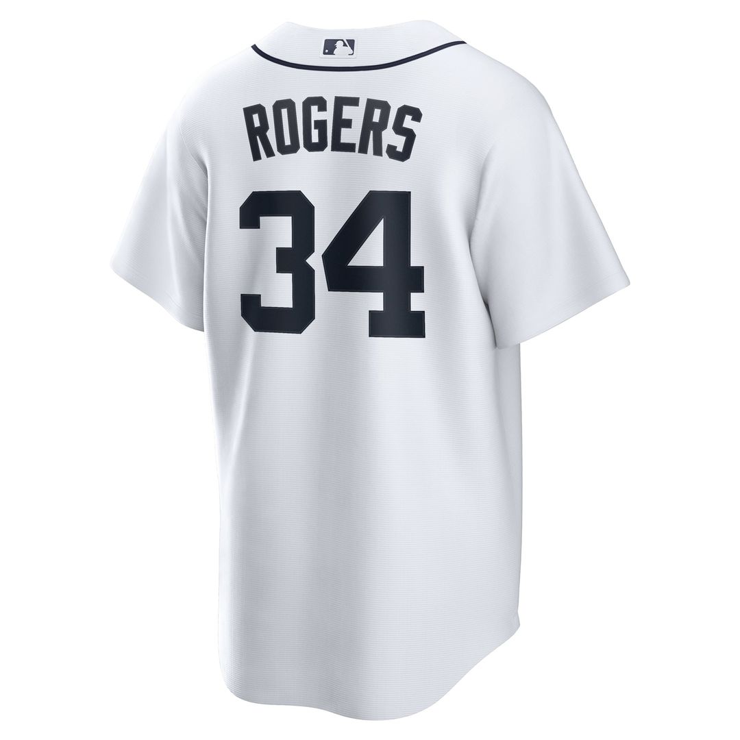 Detroit Tigers Jake Rogers Home Replica Jersey — White