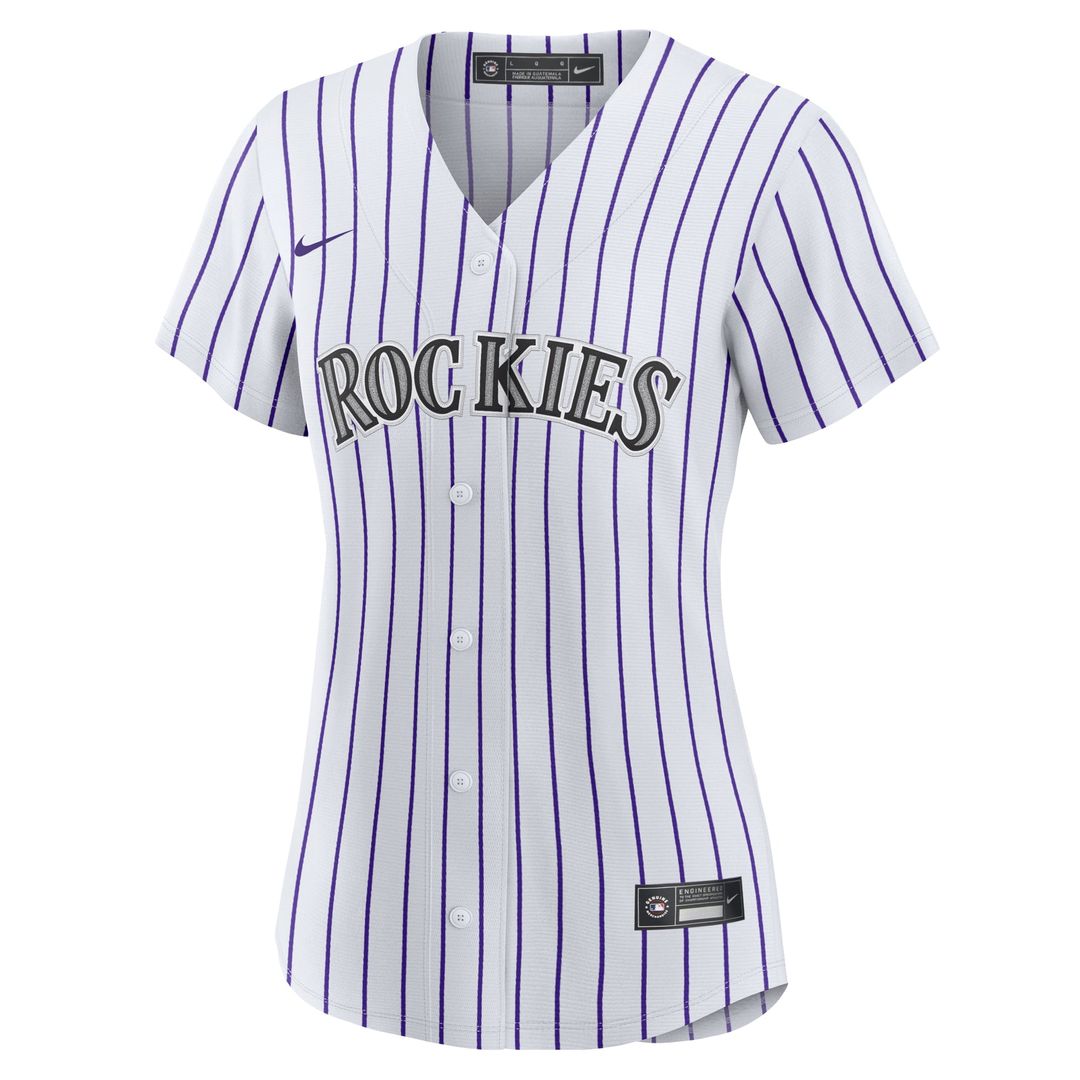 Colorado Rockies Brenton Doyle Women's Home Replica Jersey — White