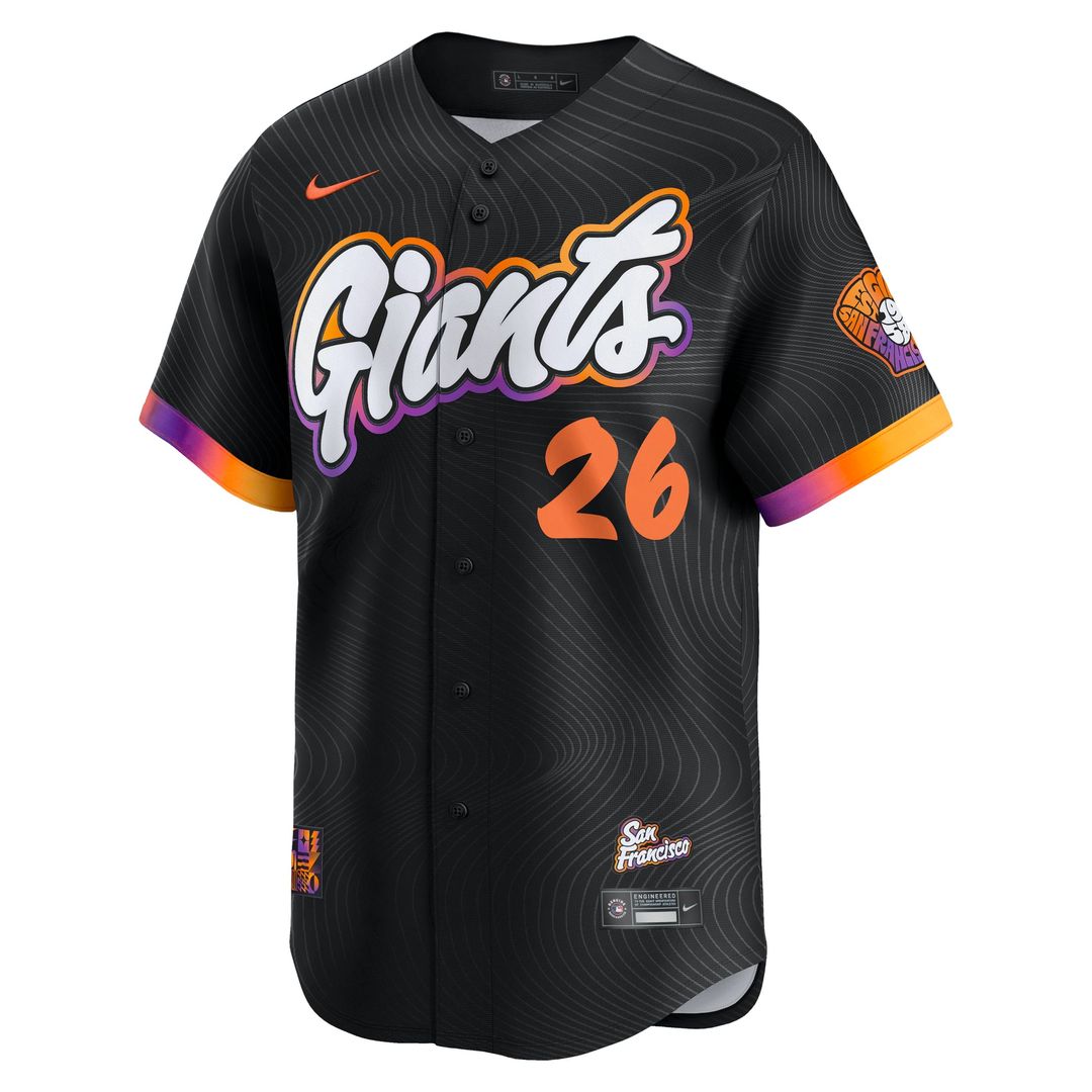 San Francisco Giants Matt Chapman 2025 City Connect Limited Jersey — Anthracite