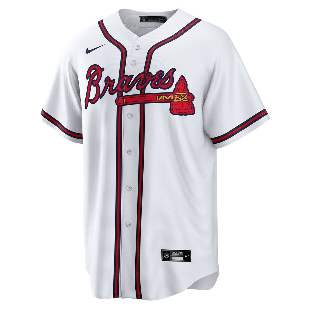 Atlanta Braves Joe Jiménez Home Replica Jersey — White