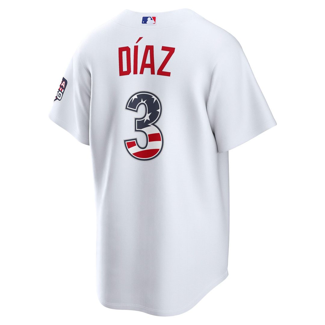 Los Angeles Dodgers Edwin Díaz USA 250 Fourth of July Home Stadium Jersey — White
