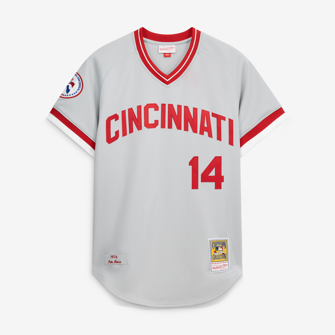 Cincinnati Reds Pete Rose 1976 Authentic Jersey — Gray