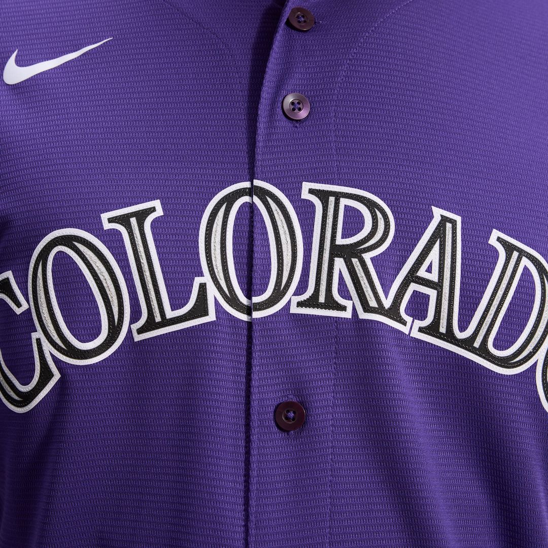 Colorado Rockies Alternate Replica Team Jersey — Purple