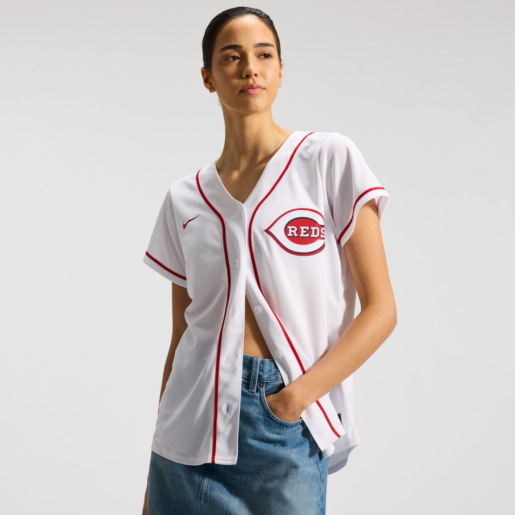 Cincinnati Reds Elly De La Cruz Women's Home Replica Jersey — White