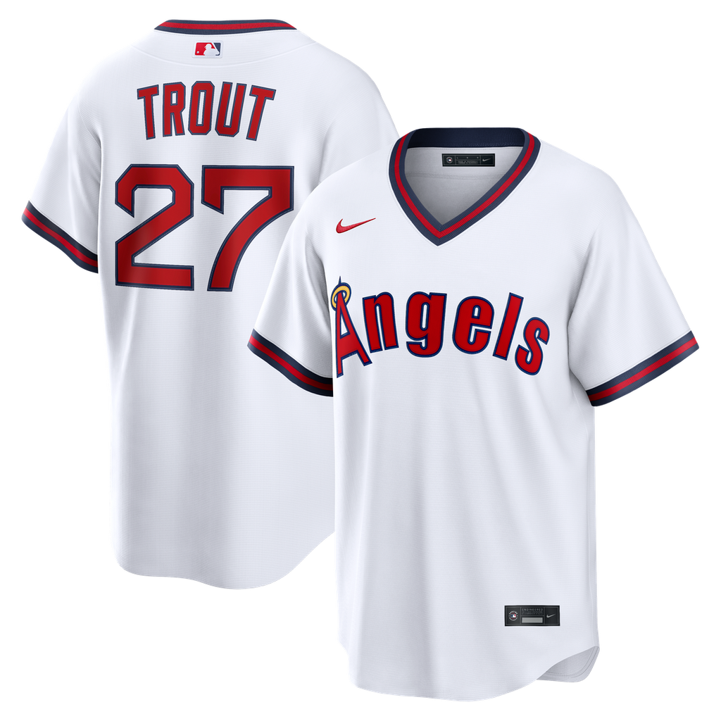 Los Angeles Angels Mike Trout Alternate Replica Jersey — White