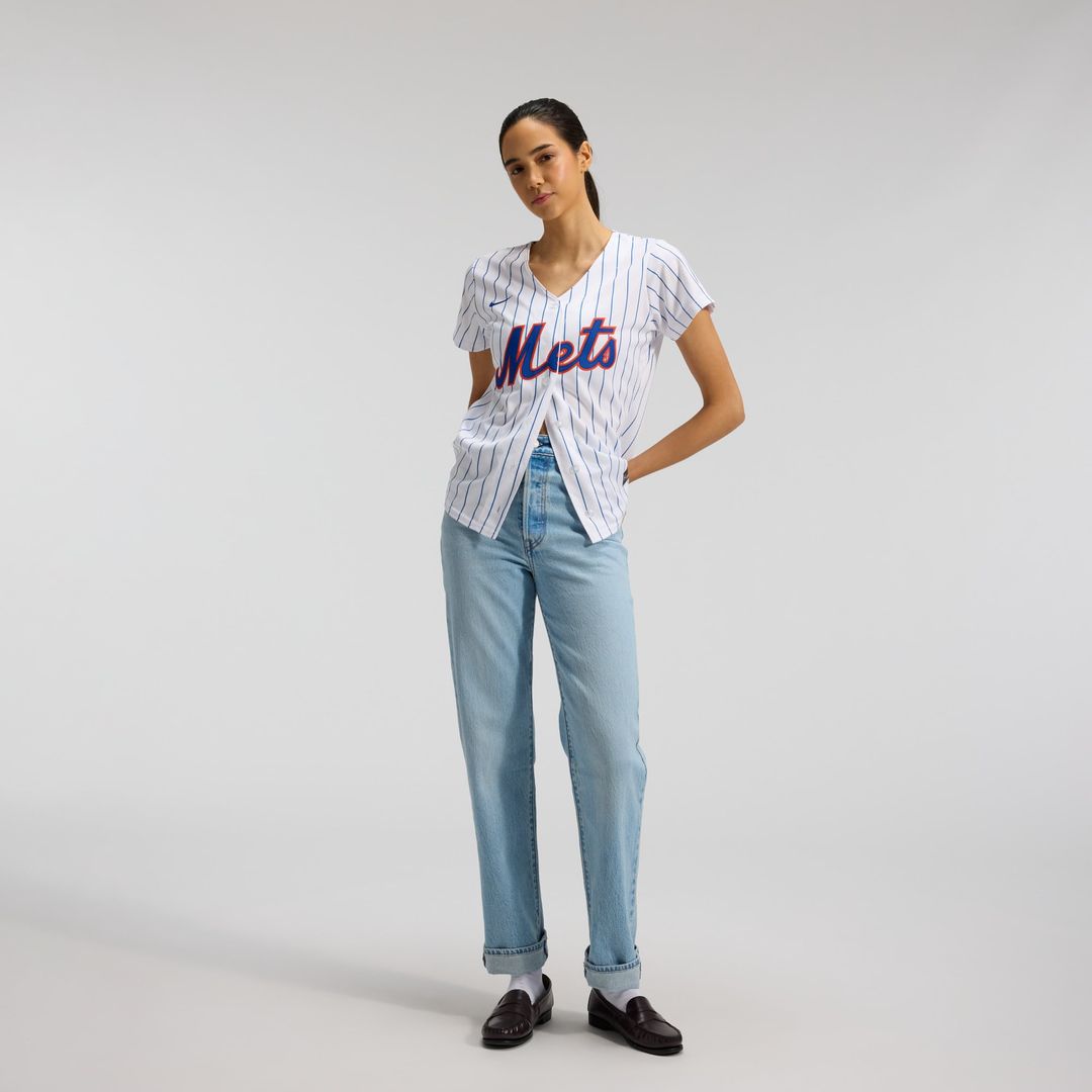 New York Mets Women's Home Replica Team Jersey — White