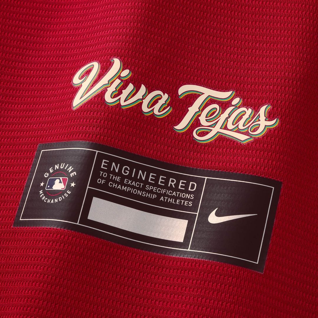 Texas Rangers Corey Seager 2026 City Connect Stadium Jersey — Red