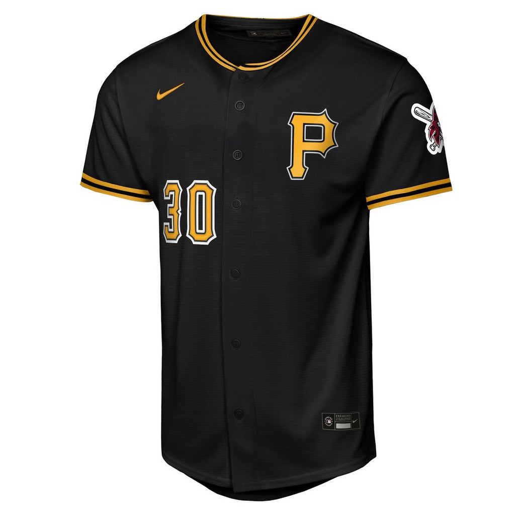 Pittsburgh Pirates Paul Skenes Youth Alternate Stadium Jersey — Black