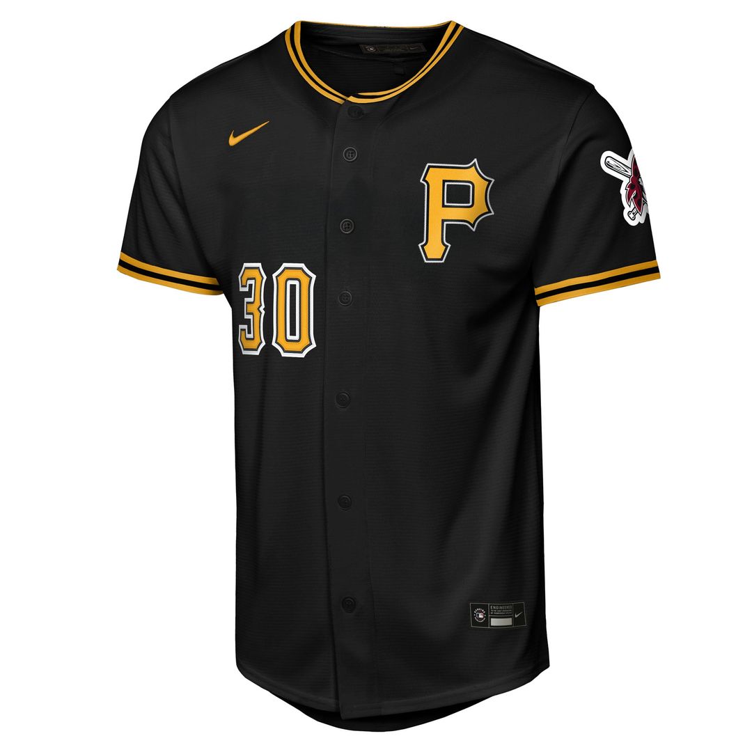 Pittsburgh Pirates Paul Skenes Youth Alternate Stadium Jersey — Black