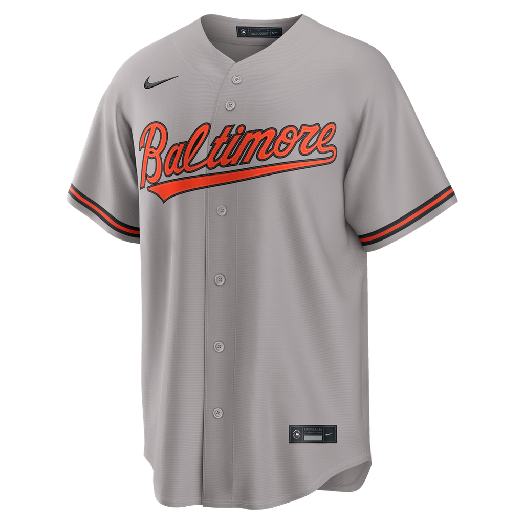 Baltimore Orioles Gunnar Henderson Road Replica Jersey — Gray