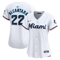 Miami Marlins Sandy Alcantara Women's Home Limited Jersey — White